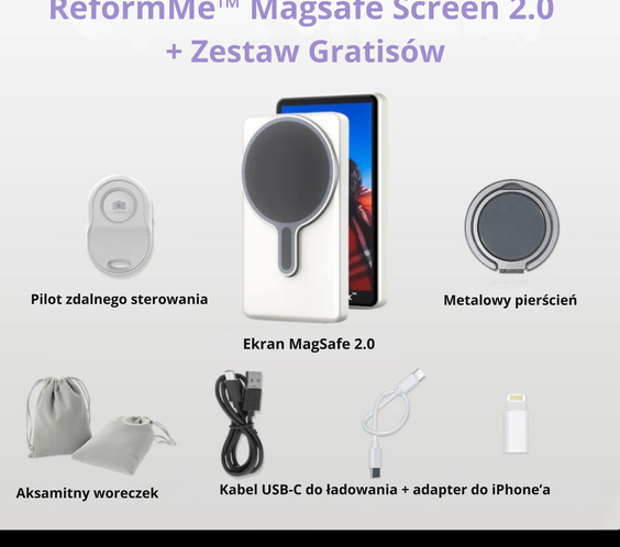 ReformMe™ Magnetic Screen Magsafe 2.0 + Freebies