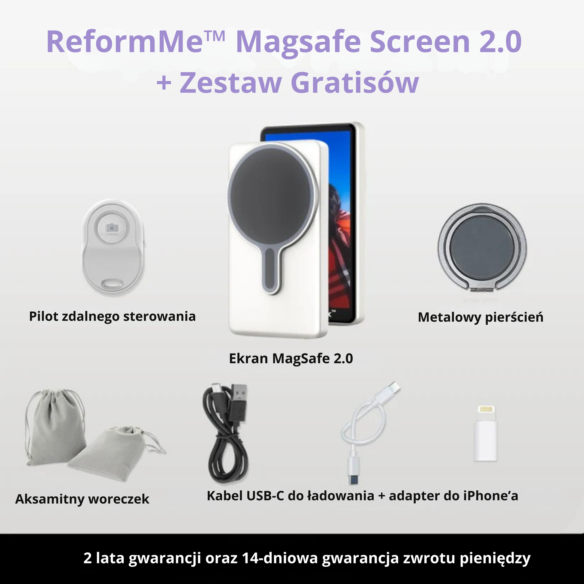 ReformMe™ Magnetic Screen Magsafe 2.0 + Freebies