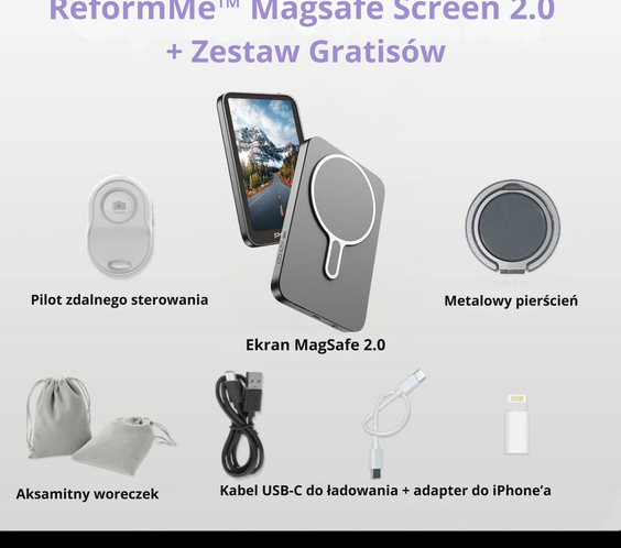 ReformMe™ Magnetic Screen Magsafe 2.0 + Freebies