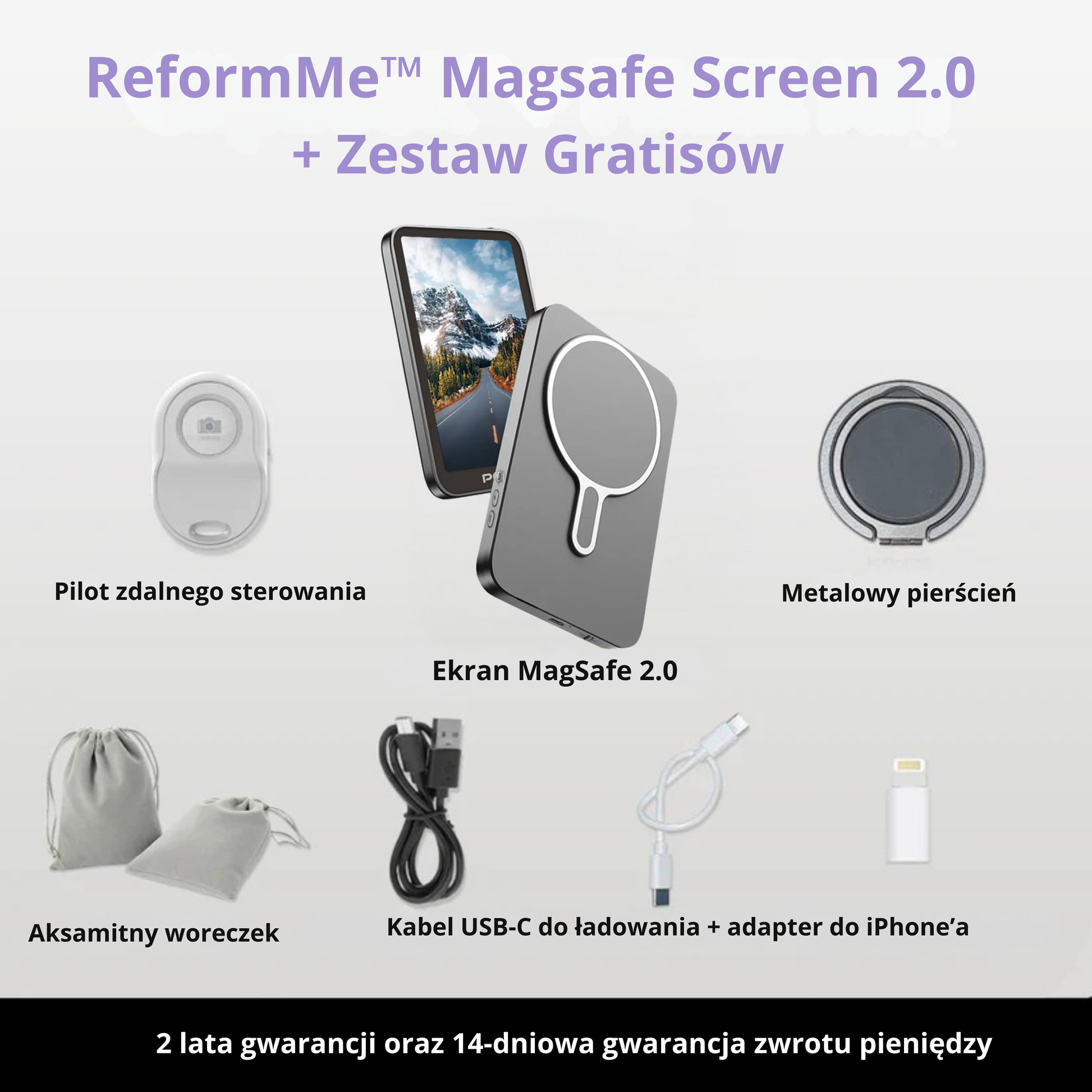 ReformMe™ Magnetic Screen Magsafe 2.0 + Freebies