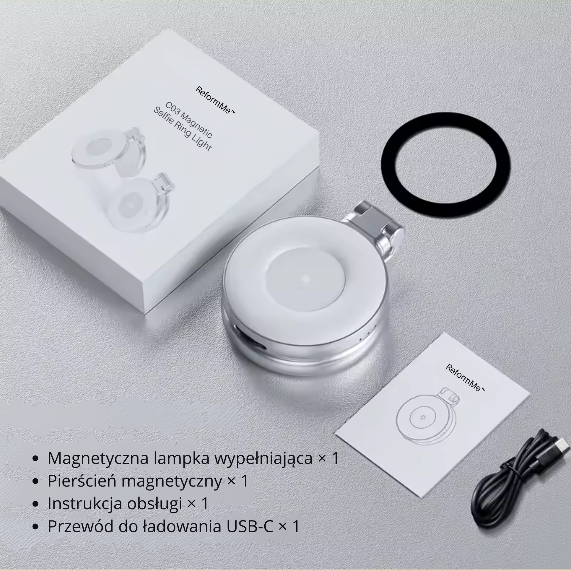 ReformMe™ Magnetic LED Phone Lamp with Mirror